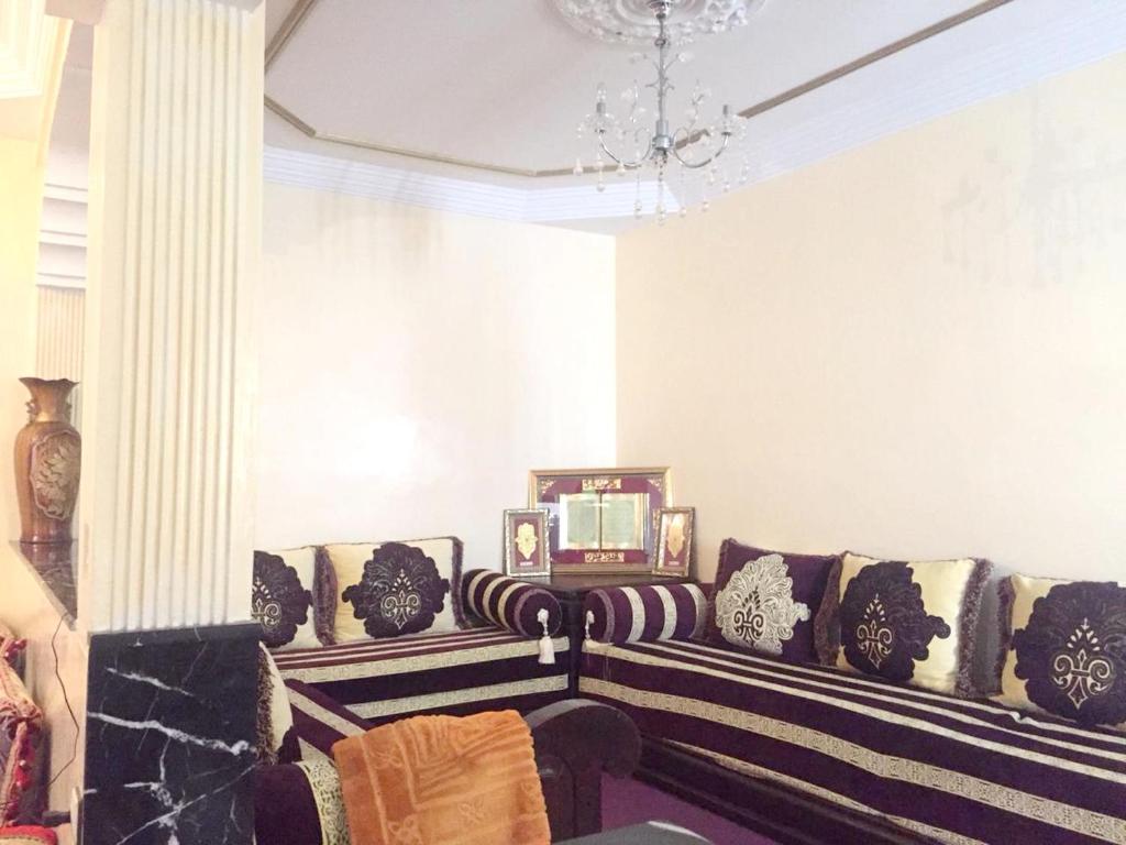 Apartment with 2 bedrooms in Agadir with wonderful sea view and terrace 100 m from the beach