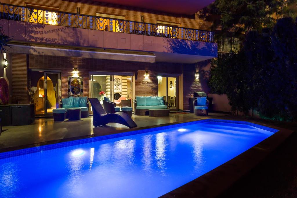 The Sapphire Apartment with Private Swimming Pool & Hot Tub - Hivernage Quarter - By Goldex Marrakech image 4